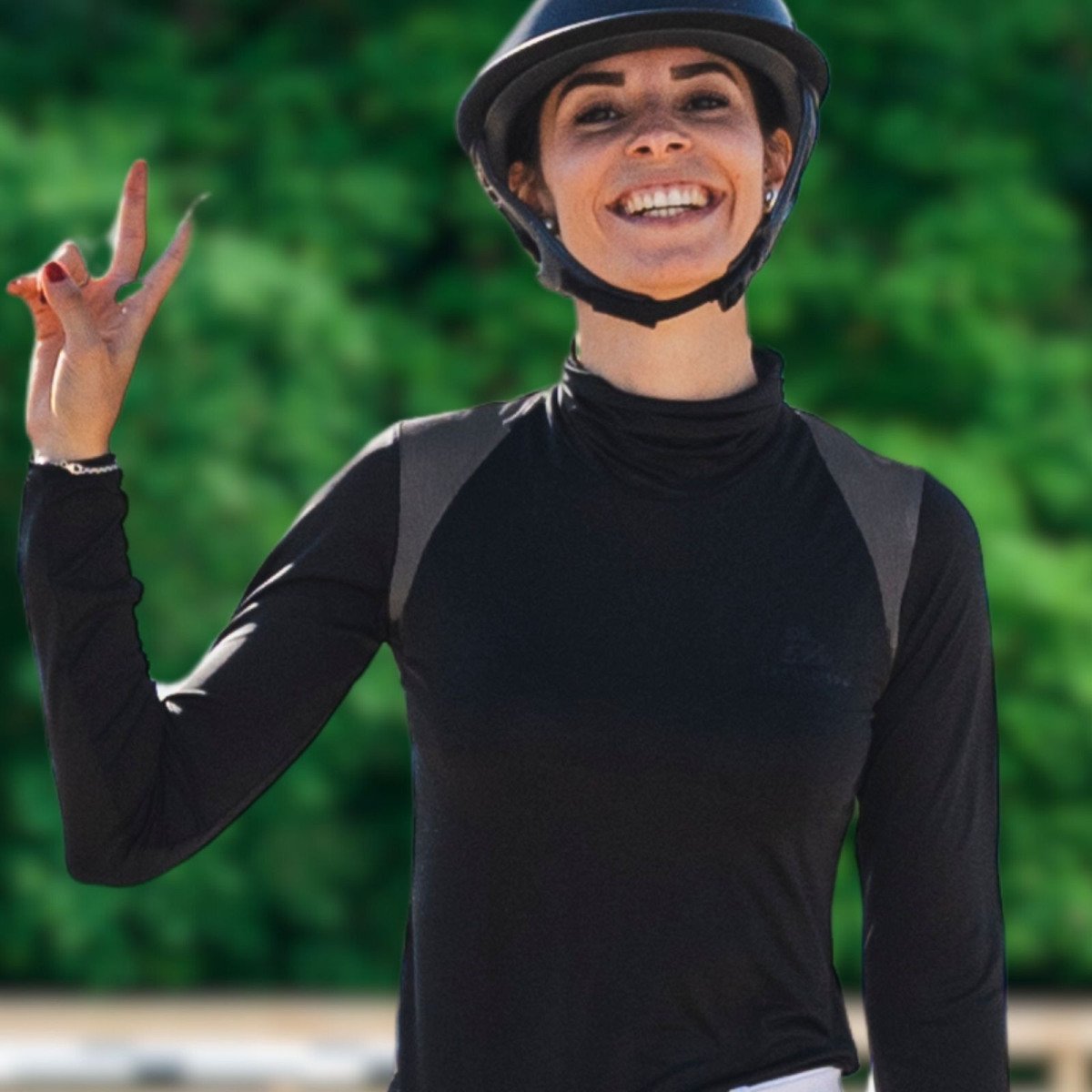 Cavalliera Riding Turtleneck Top FELICITY short for Equestrian Women