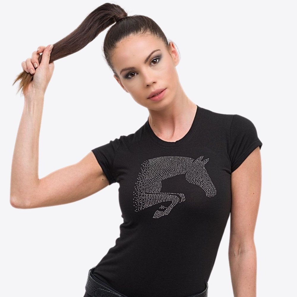 Cavalliera Cotton Riding Top JUMPING STAR short Equestrian Women