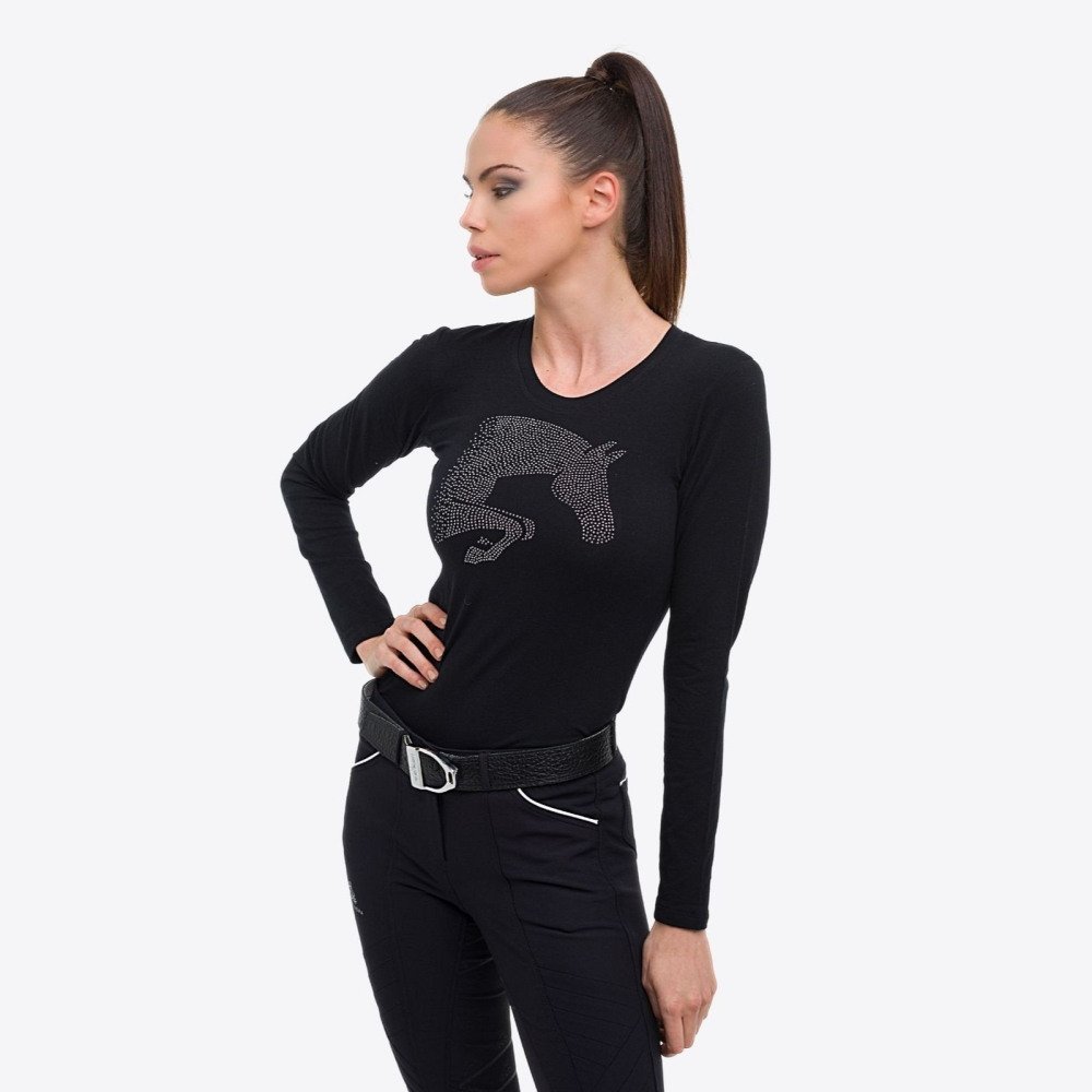 Cavalliera Cotton Riding Top JUMPING STAR long Equestrian Women