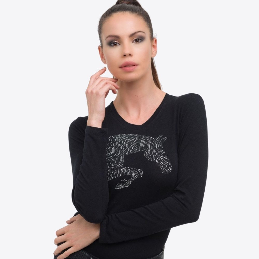 Cavalliera Cotton Riding Top JUMPING STAR long Equestrian Women