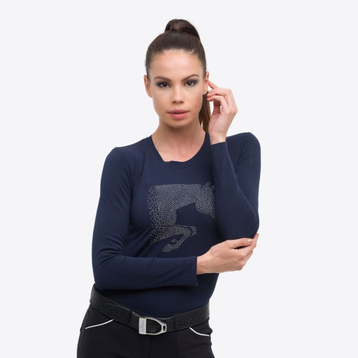 Cavalliera Cotton Riding Top JUMPING STAR long Equestrian Women