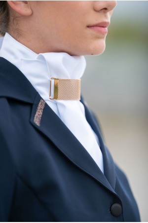 Riding Stock Tie ROSE GOLD JEWEL - Equestrian Show Accessories