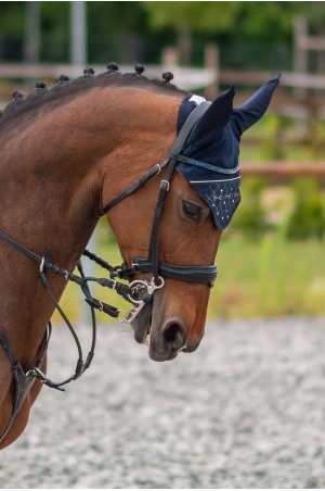 Bonnet d'oreilles pour cheval CRYSTAL BITS-Version courte, Equipement du cheval