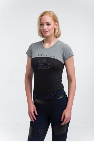 ECO Cotton Based Riding Top SPORTY CHIC - Short Sleeve, Equestrian Apparel