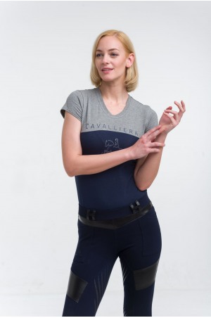 ECO Cotton Based Riding Top SPORTY CHIC - Short Sleeve, Equestrian Apparel