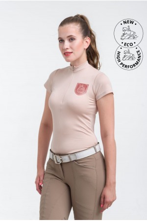 ECO Riding Top Short Sleeve - ROSE GOLD, Technical Equestrian Apparel