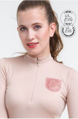 ECO Riding Top Long Sleeve - ROSE GOLD, Technical Equestrian Apparel