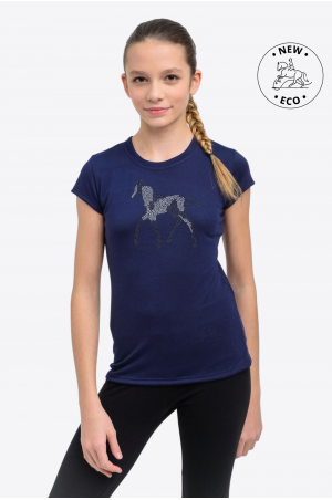Riding Top for Kids Short Sleeve - SPARKLE, Equestrian Apparel