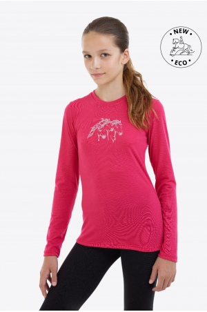 Μπλούζα Ιππασίας για Παιδιά Μακρυμάνικη - IVY, Ιππική Ενδυμασία