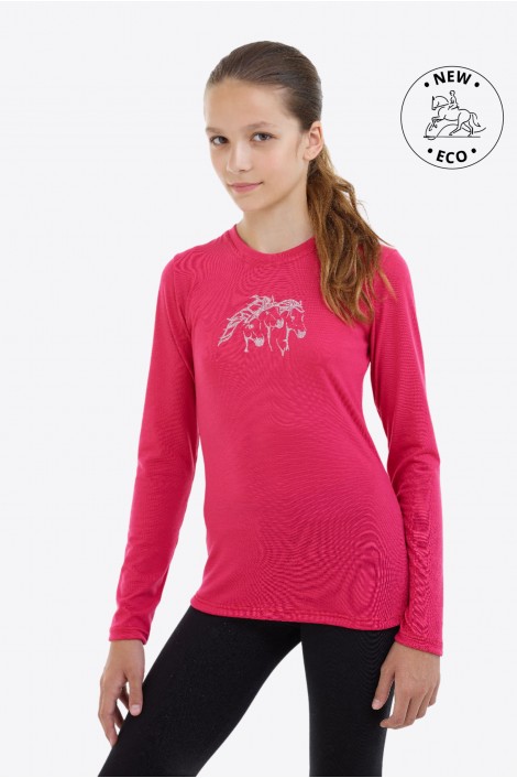 Μπλούζα Ιππασίας για Παιδιά Μακρυμάνικη - IVY, Ιππική Ενδυμασία