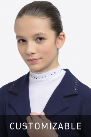 Riding Show Jacket  CUSTOMIZED CRYSTAL KIDS - SECOND SKIN TECHNOLOGY, Softshell, Technical Equestrian Apparel
