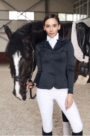 Riding Show Jacket  CUSTOMIZED CRYSTAL - SECOND SKIN TECHNOLOGY, Softshell, Technical Equestrian Show Apparel