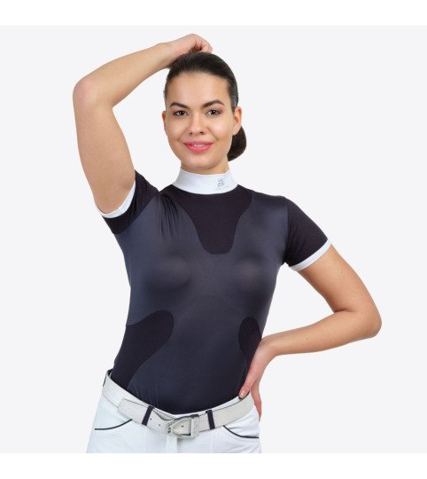 Riding Show Shirt HIGH STYLE - short sleeve, Technical Equestrian Apparel