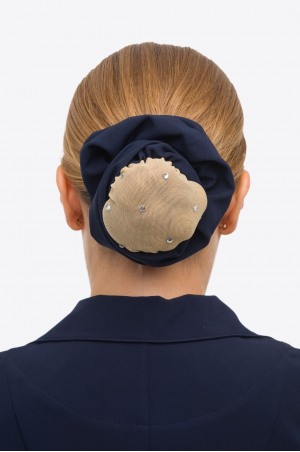 Hair Net Bun Cover with Scrunchies CUSTOMIZED CRYSTAL