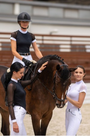 Riding Show Shirt CONTESSA - Short Sleeve, Technical Equestrian Show Apparel
