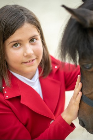 Παιδικό σακάκι αγγώνων ιππασίας ILOVE CRYSTAL- Softshell, Τεχνική ένδυση αγώνων ιππασίας