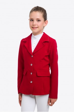 Kid's Riding Show Jacket ILOVE CRYSTAL - Softshell, Technical Equestrian Show Apparel