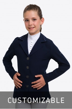Показная куртка для девочки CUSTOM CRYSTALLIZED KIDS, Softshell, конная одежда