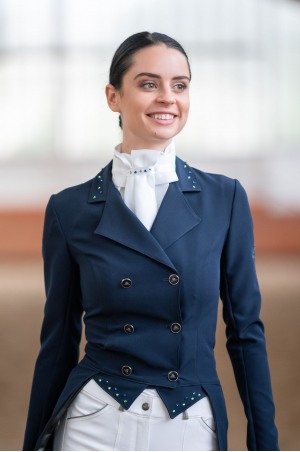 Dressage Tailcoat CUSTOM CRYSTALLIZED - SECOND SKIN TECHNOLOGY, Softshell, Technical Equestrian Apparel