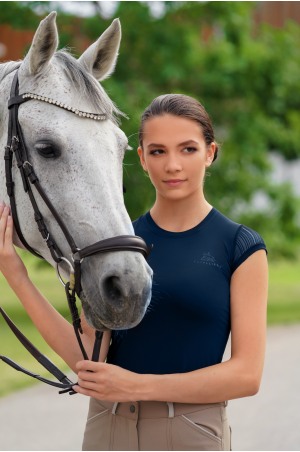 техническая верховая езда CASUAL CONTESSA - короткий рукав, спецодежда для конного спорта из технической ткани
