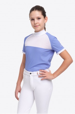 Turniershirt BABY BLUE MESH KIDS -  Kurzarm, Technische Turnierbekleidung