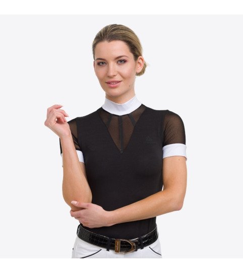 Riding Show Shirt NIGHTFALL - short sleeve, Technical Equestrian Apparel