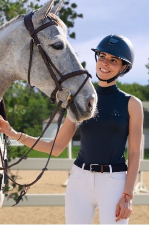 Блуза для выступлений  SERENE - без рукавов, спецодежда для конного спорта из технической ткани