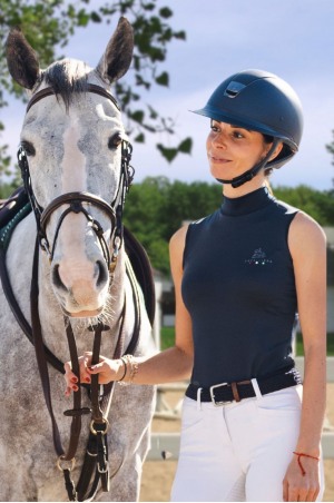 Блуза для выступлений  SERENE - без рукавов, спецодежда для конного спорта из технической ткани