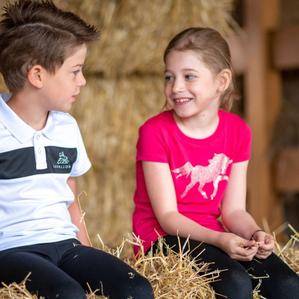 Cavalliera Riding Top for Kids CRYSTAL FOAL short Equestrian Apparel