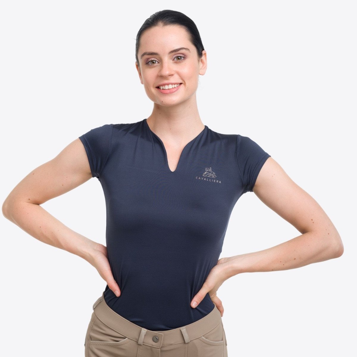 Cavalliera - High Performance Reittop ROSE GOLD - Kurzarm, T