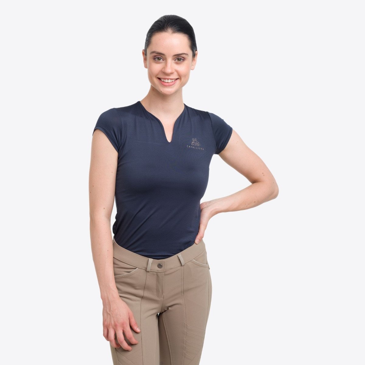 Cavalliera - High Performance Reittop ROSE GOLD - Kurzarm, T