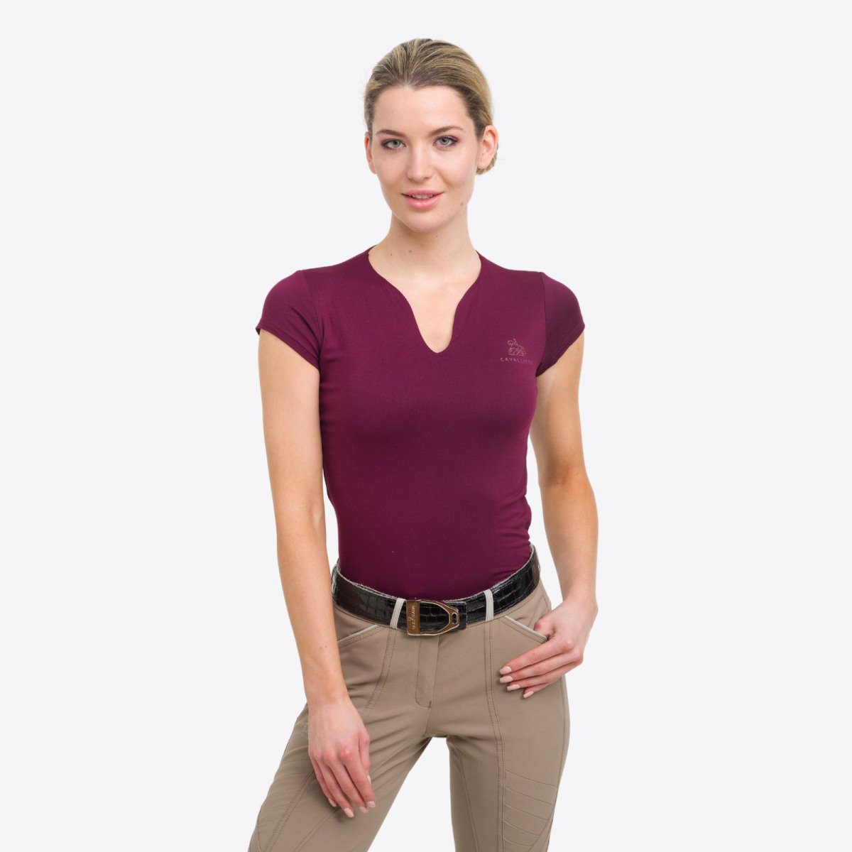 Haut haute performance ROSE GOLD- manches courtes, Tenue tec
