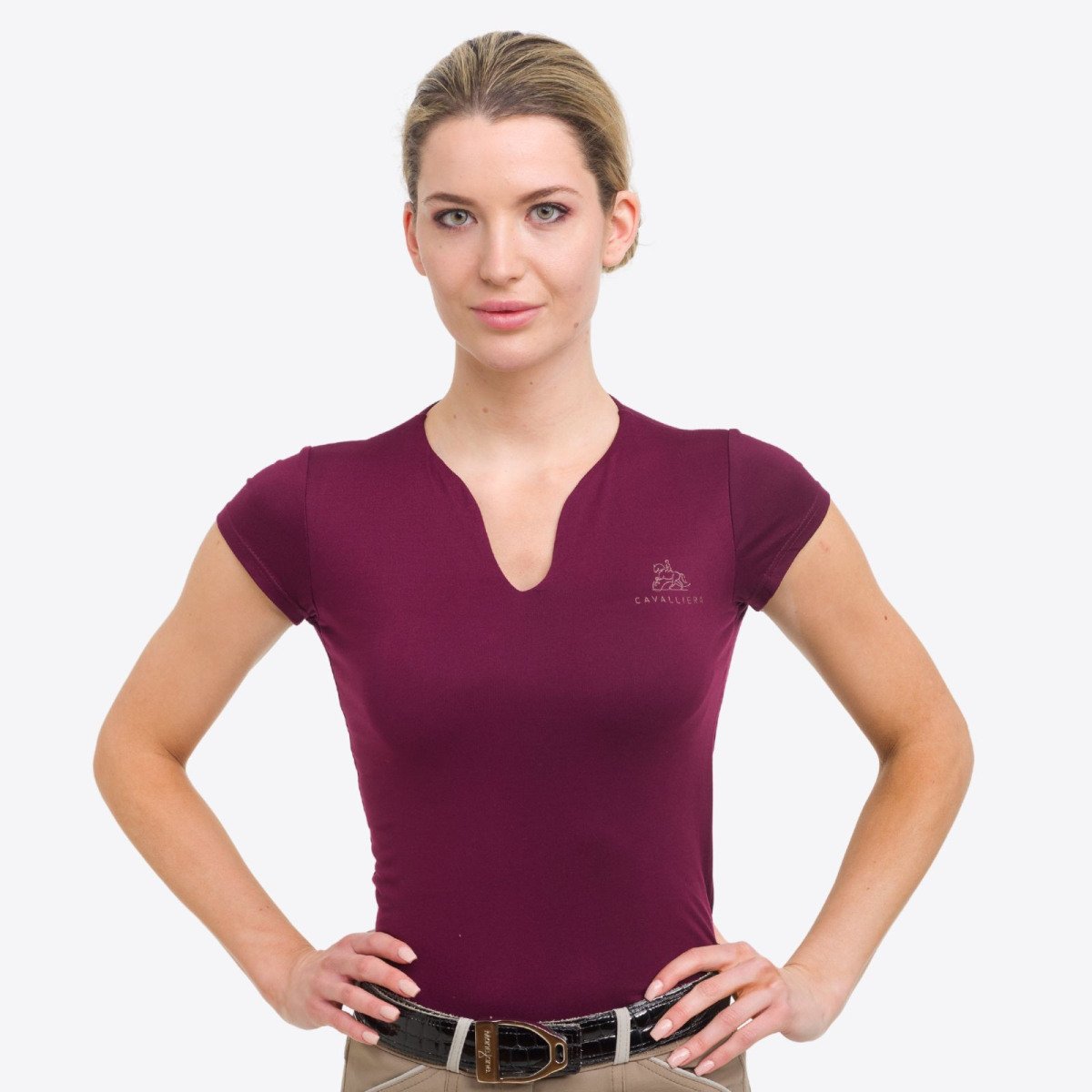 Cavalliera - High Performance Reittop ROSE GOLD - Kurzarm, T