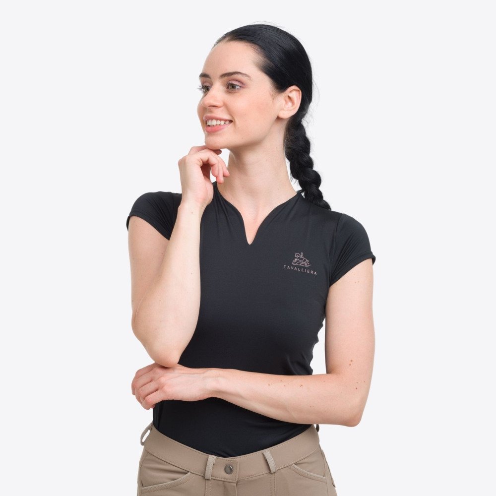 Cavalliera - Riding Top ROSE GOLD - short sleeve