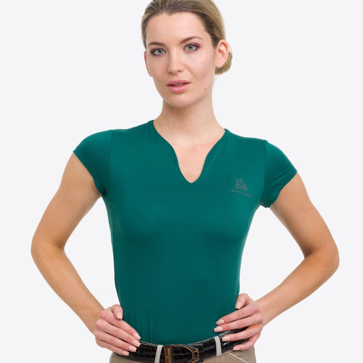 Cavalliera - High Performance Reittop ROSE GOLD - Kurzarm, T