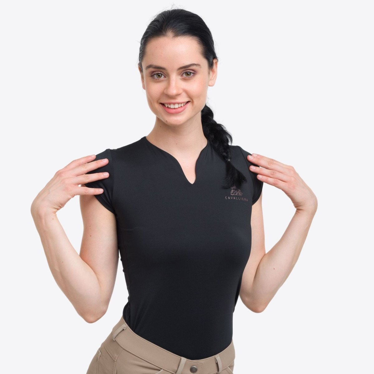 Haut haute performance ROSE GOLD- manches courtes, Tenue tec