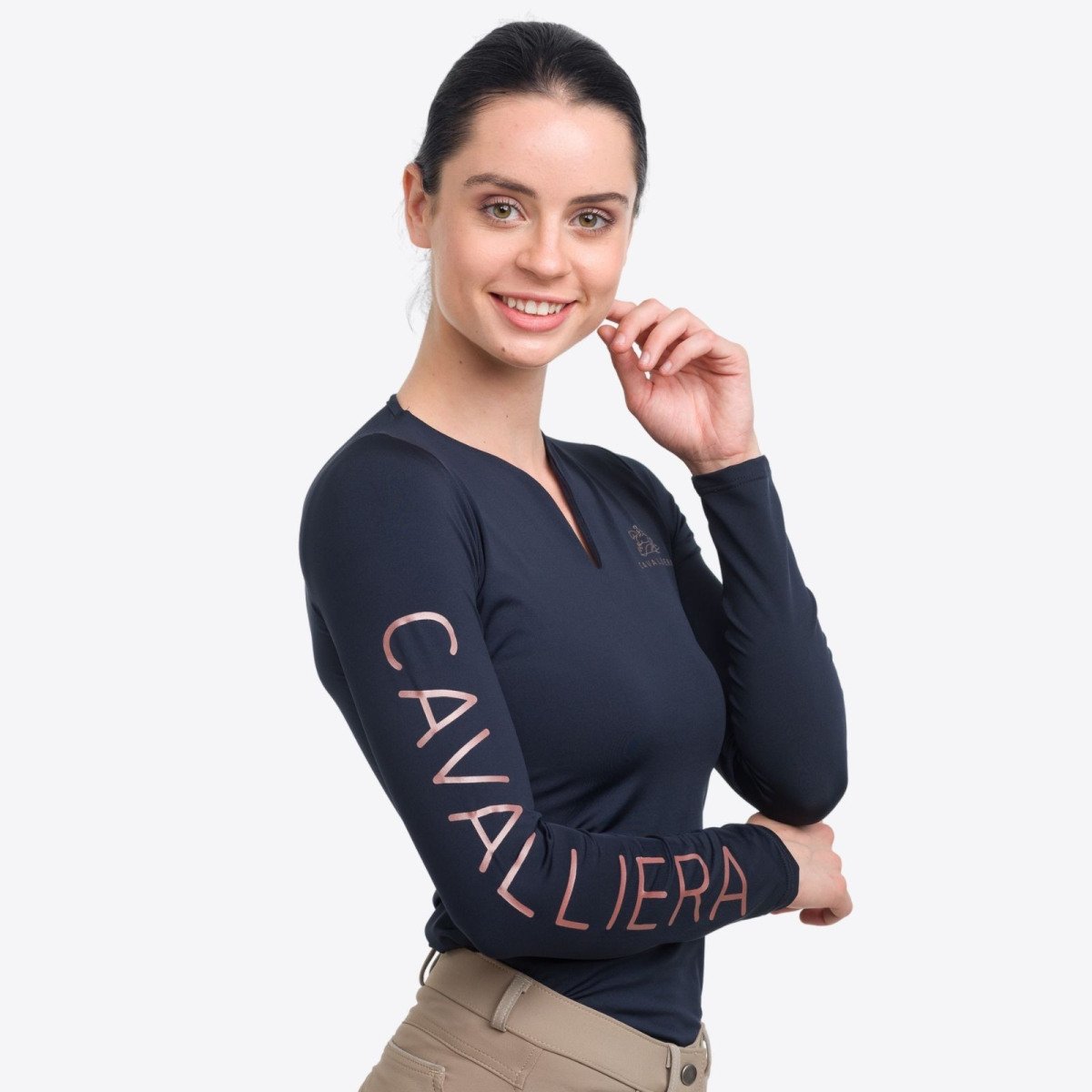 Haut haute performance ROSE GOLD- manches longues, Tenue tec