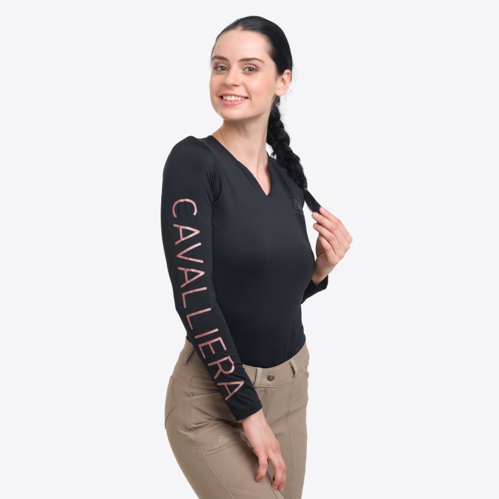 Haut haute performance ROSE GOLD- manches longues, Tenue tec